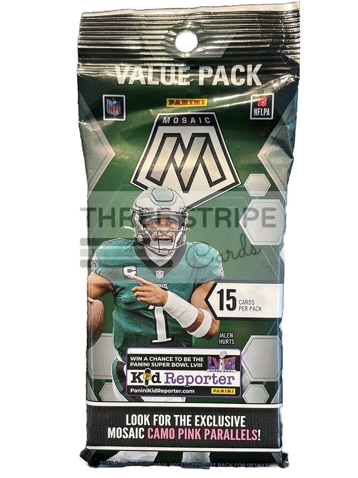 NFL 2023 Panini Mosaic Football Value Pack - Three Stripe Cards