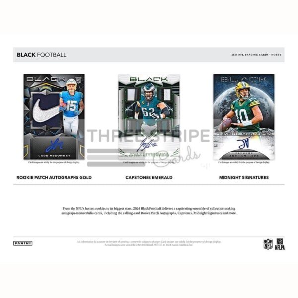 NFL 2024 Panini Black Football Hobby Box - Image 3