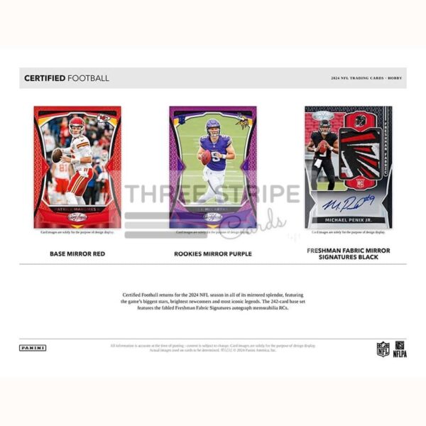 NFL 2024 Panini Certified Football Hobby Box - Image 2