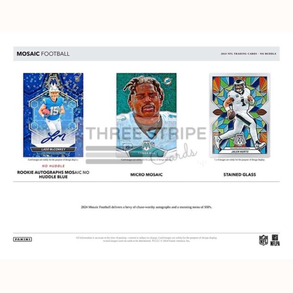 NFL 2024 Panini Mosaic No Huddle Football Box - Image 3