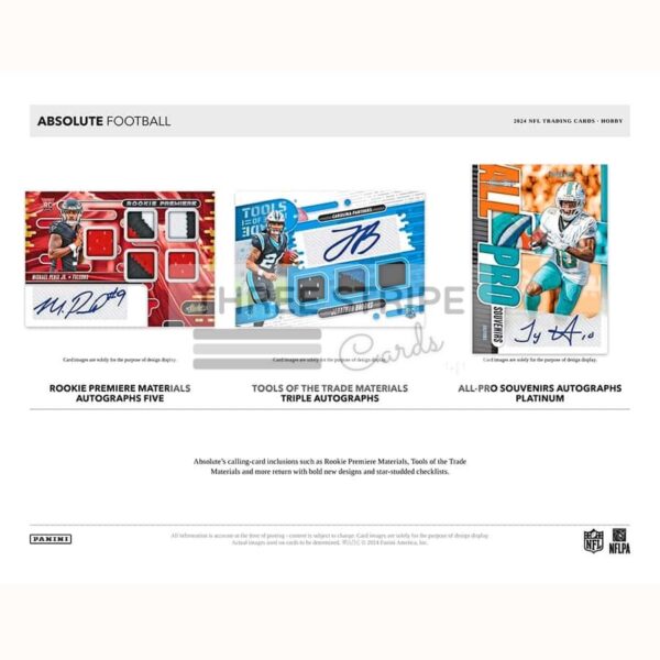 NFL 2024 Panini Absolute Football Hobby Box - Image 2