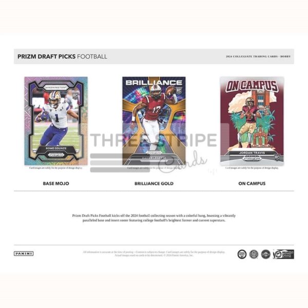 NFL 2024 Panini Prizm Draft Picks Collegiate Football Hobby Box - Image 4