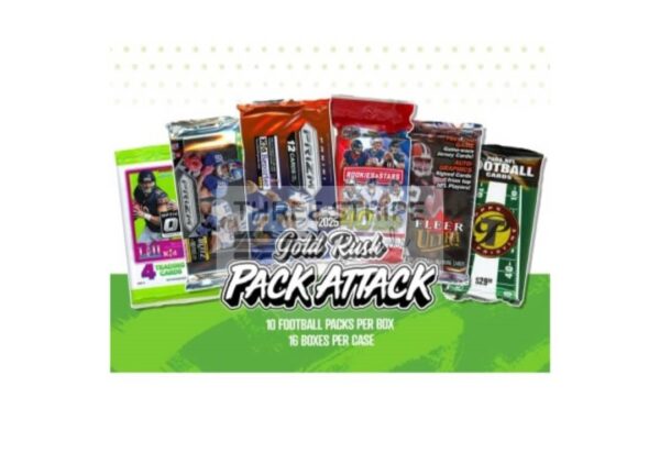 NFL 2025 Gold Rush Pack Attack Football Box - Image 2